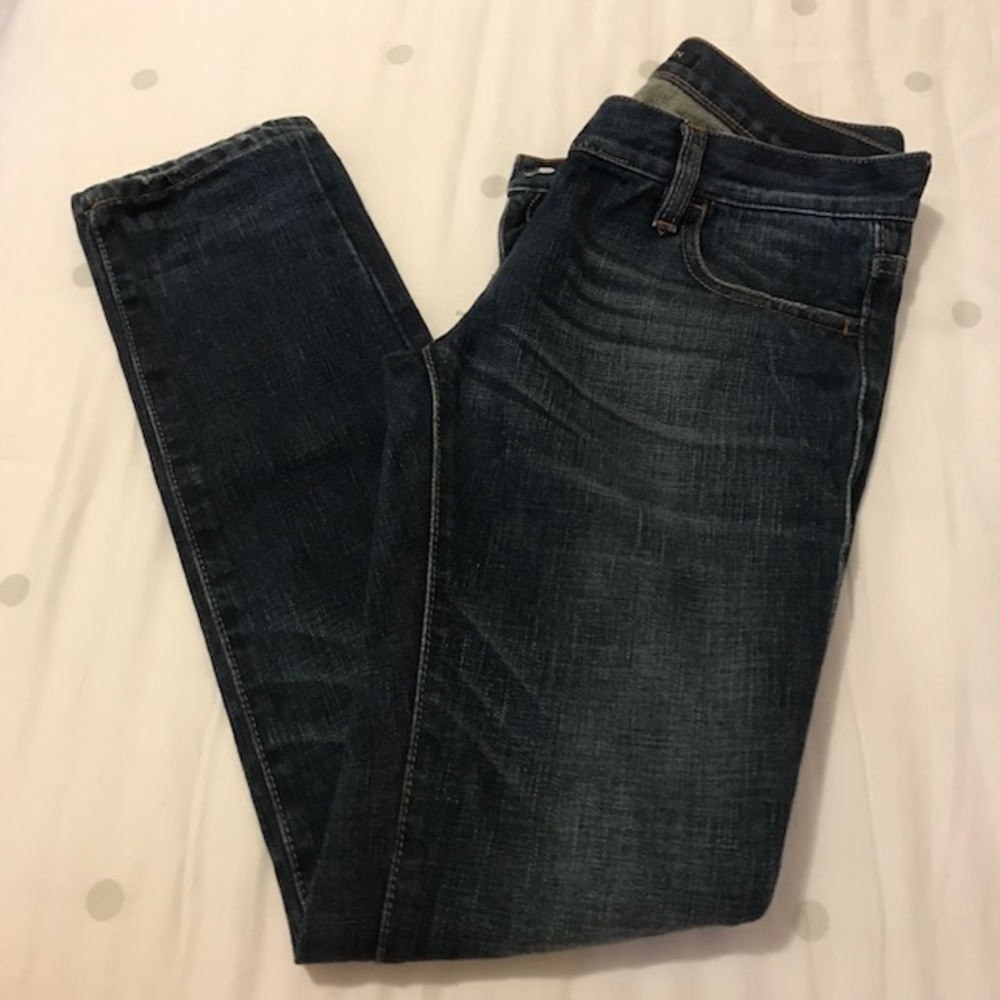 Balmain denim jeans.